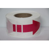 Rubalise plastique avec flèche directionnelle 75mm*250m  - 4 coloris - 75mm*250m